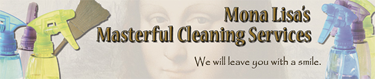This is a Header for Mona Lisa’s Masterful Cleaning Services Web Site